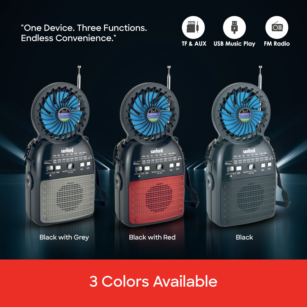 Sanford SF1017PR radio LED light feature close-up