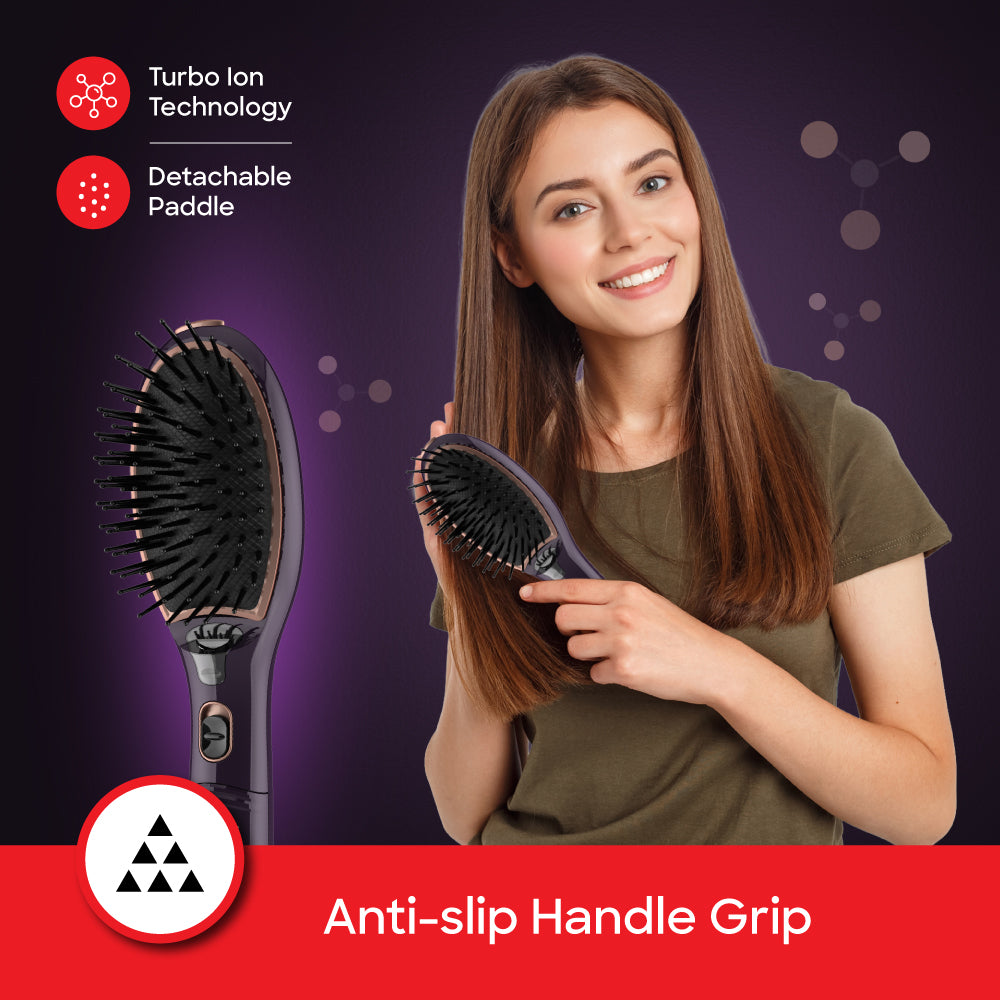 Sanford SF10203HS ionic brush frizz control technology close-up