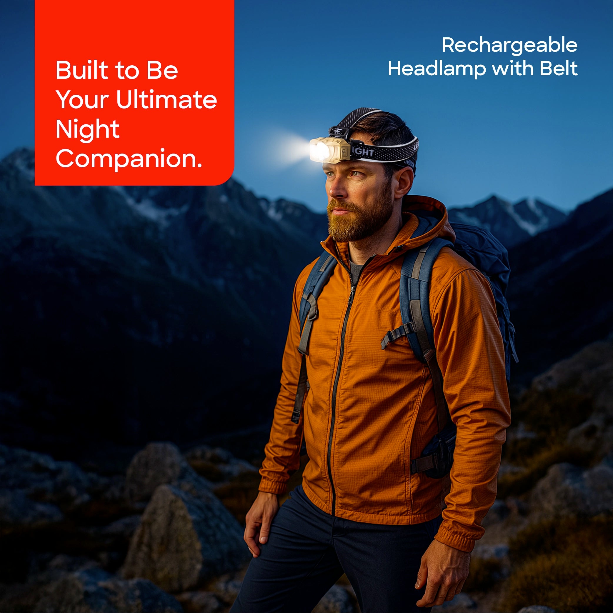 Sanford Rechargeable Head Lamp 20W 500 Lumens LED with 12H Backup Waterproof - SF1054HL Sanford KSA
