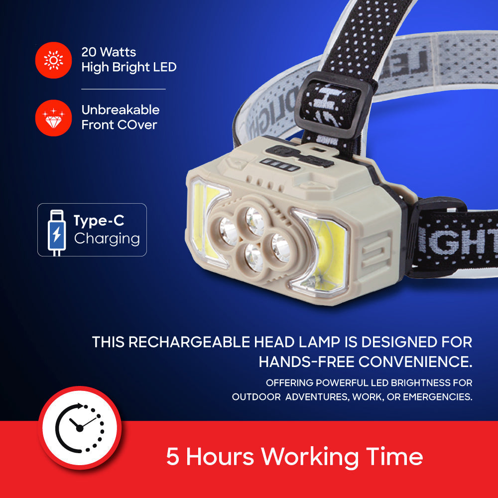 Sanford SF1054HL 20W LED head lamp adjustable strap