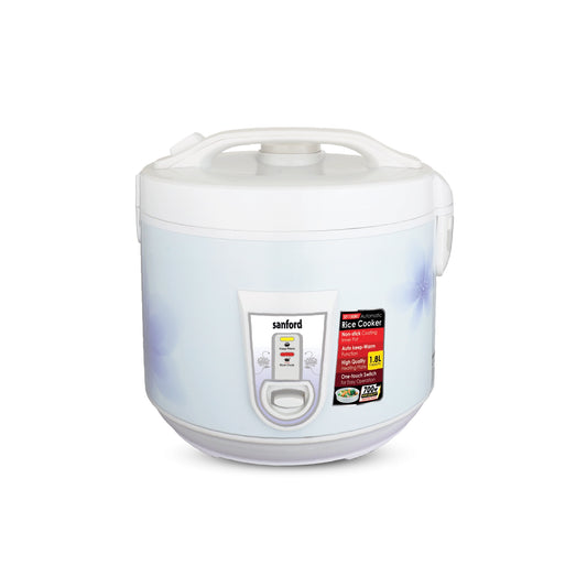 Sanford Rice Cooker 1.8L 700W with Non-Stick Aluminum Pot and Keep Warm - SF1150RC Sanford KSA