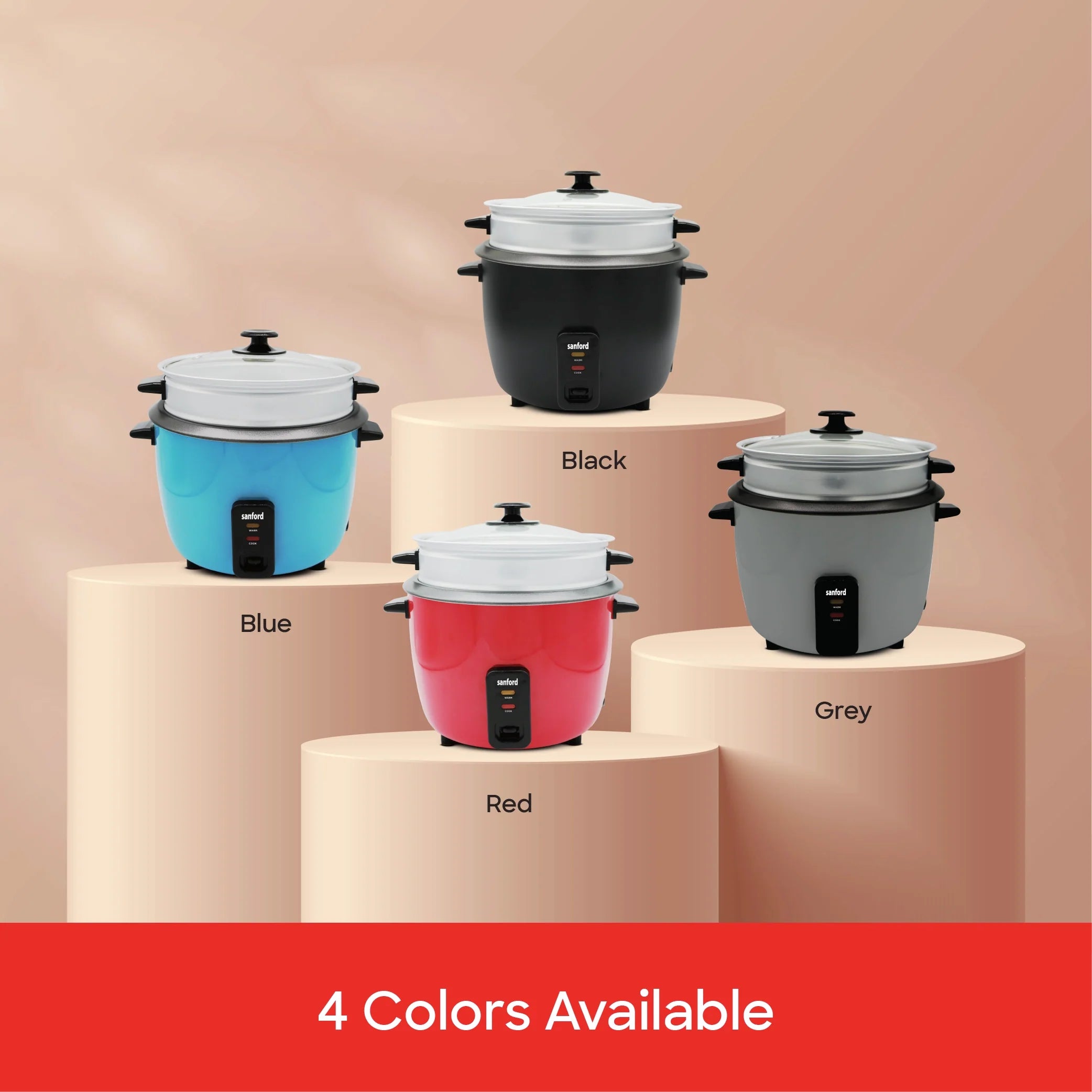 1.8L electric rice cooker with steamer sanford 7