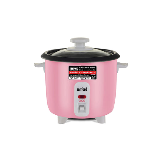 Sanford Rice Cooker 0.4L 200W with Non-Stick Aluminum Pot and Keep Warm - SF1156RC Sanford KSA