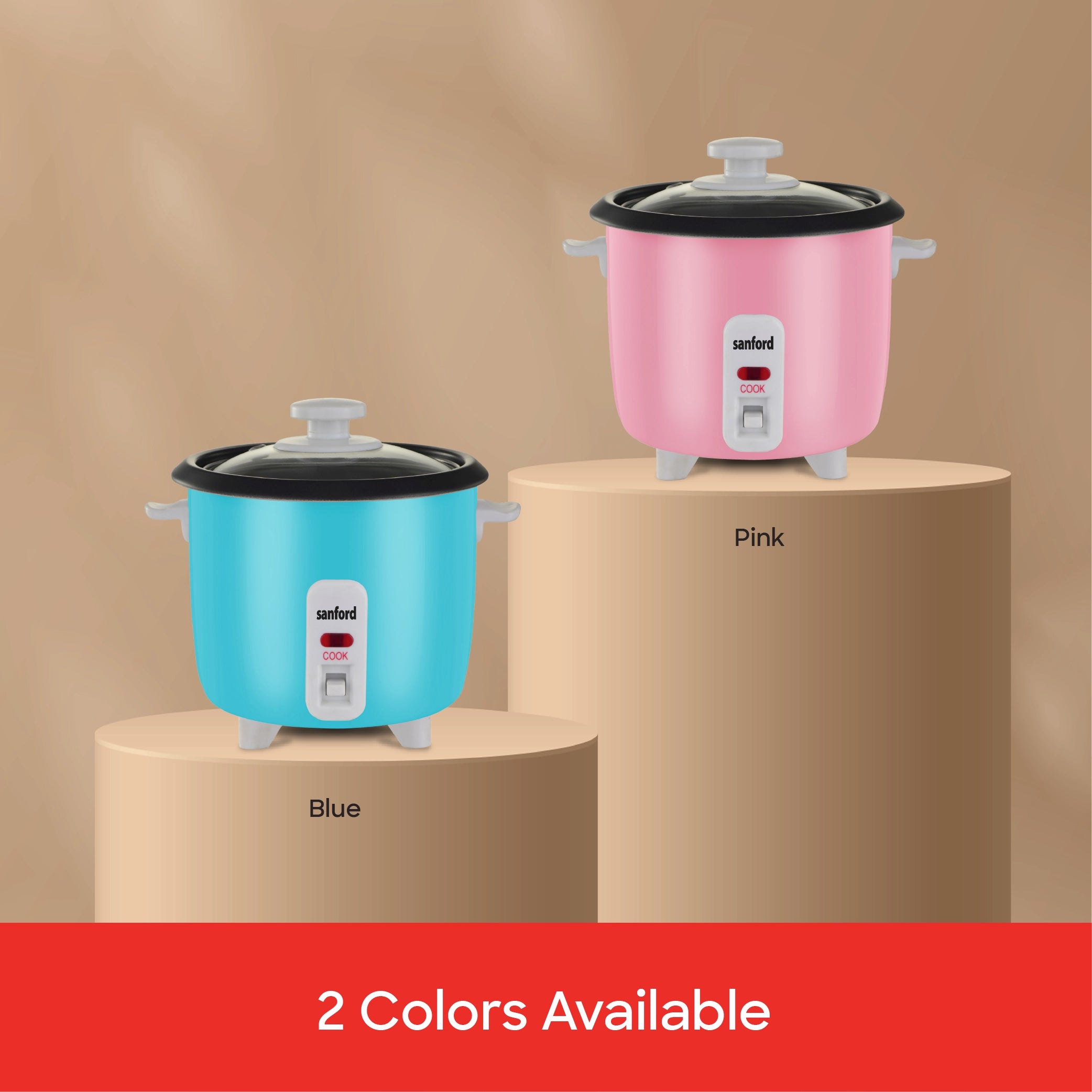 Sanford Rice Cooker 0.4L 200W with Non-Stick Aluminum Pot and Keep Warm - SF1156RC Sanford KSA