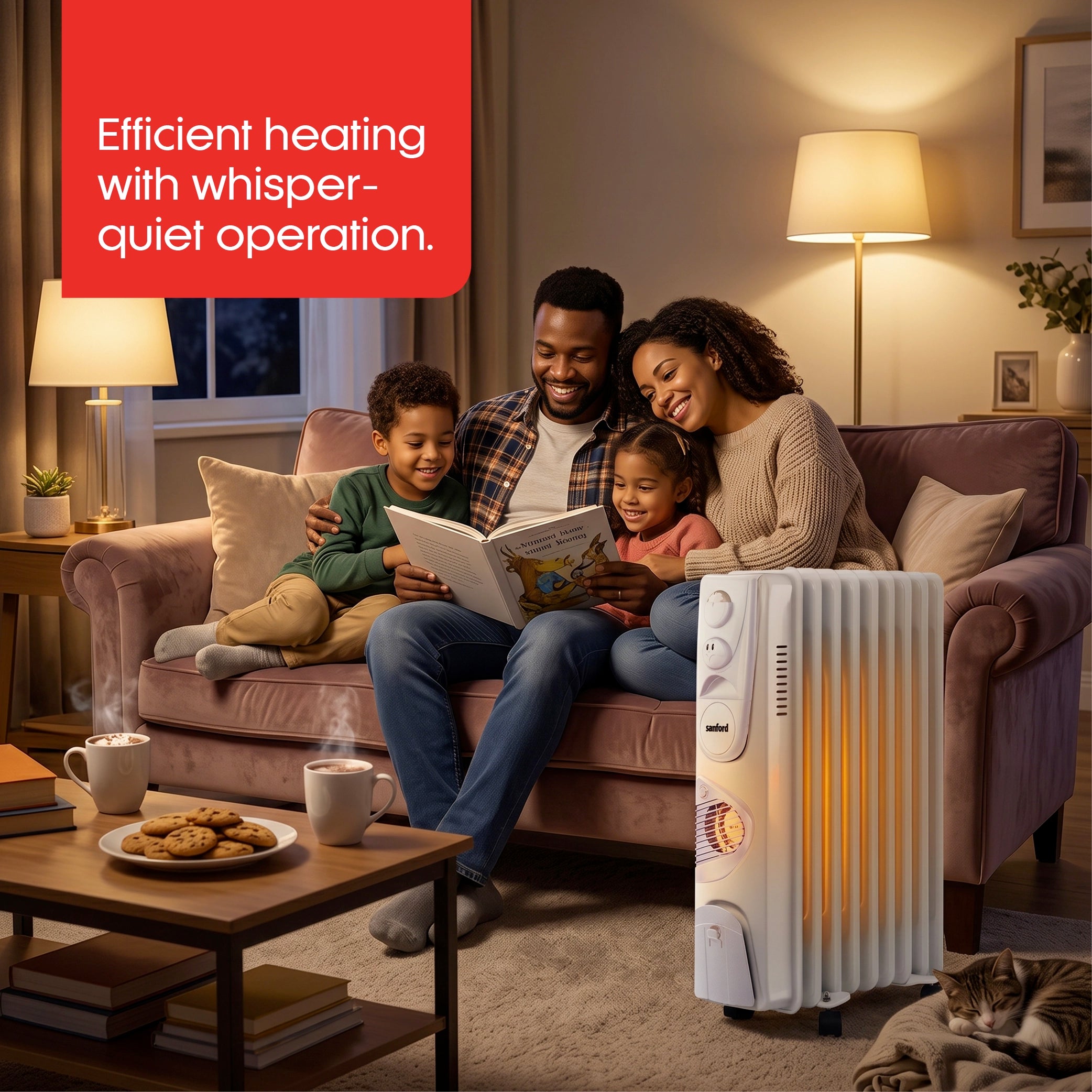 Sanford Oil Heater 9 Fins 2400W with Turbo Fan Function - SF1210OH Sanford KSA