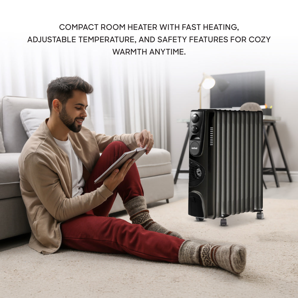 Sanford SF12120H room heater remote control and safety features