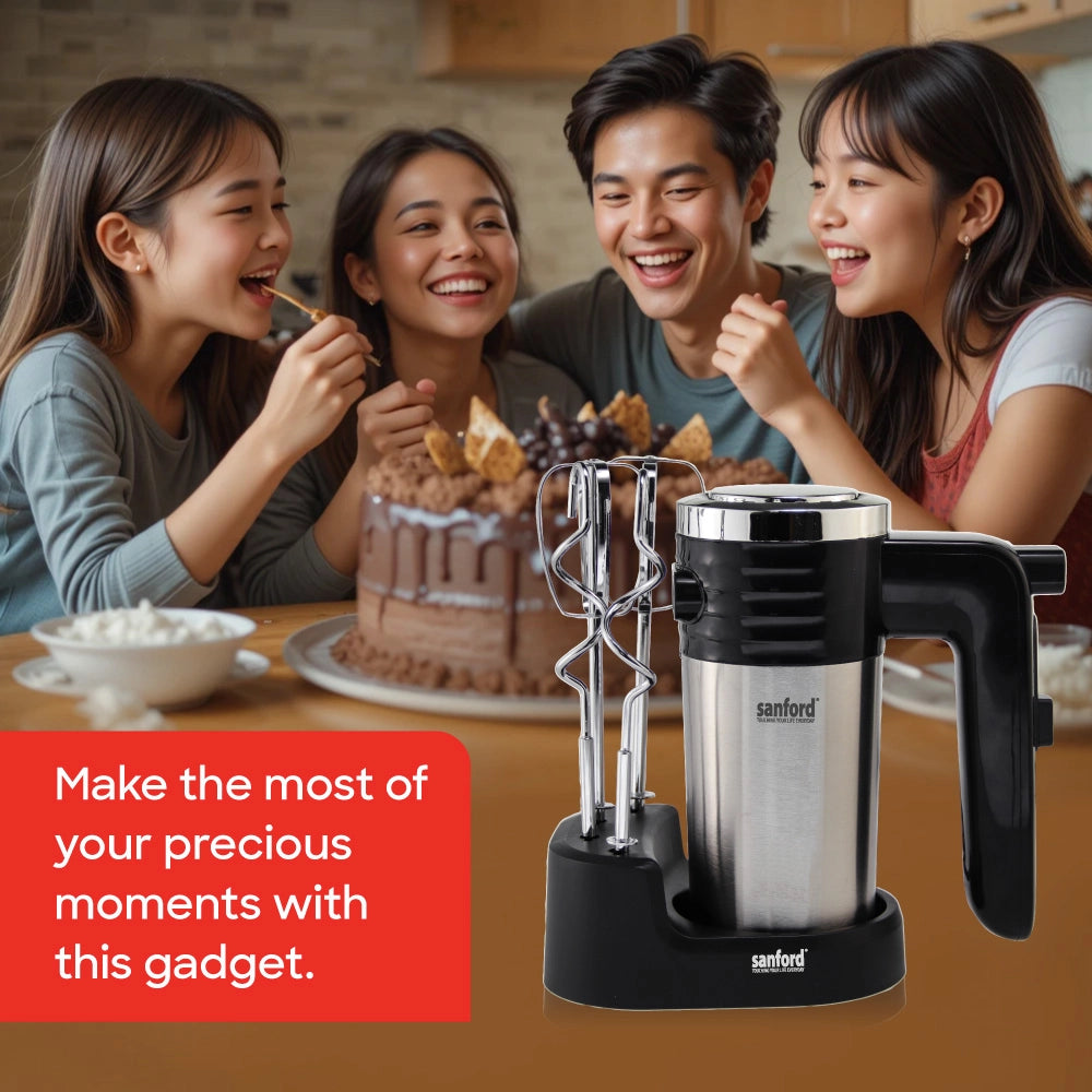 Sanford Hand Mixer 200W with 5-Speed Turbo & Stainless Steel Body - SF1337HM Sanford KSA
