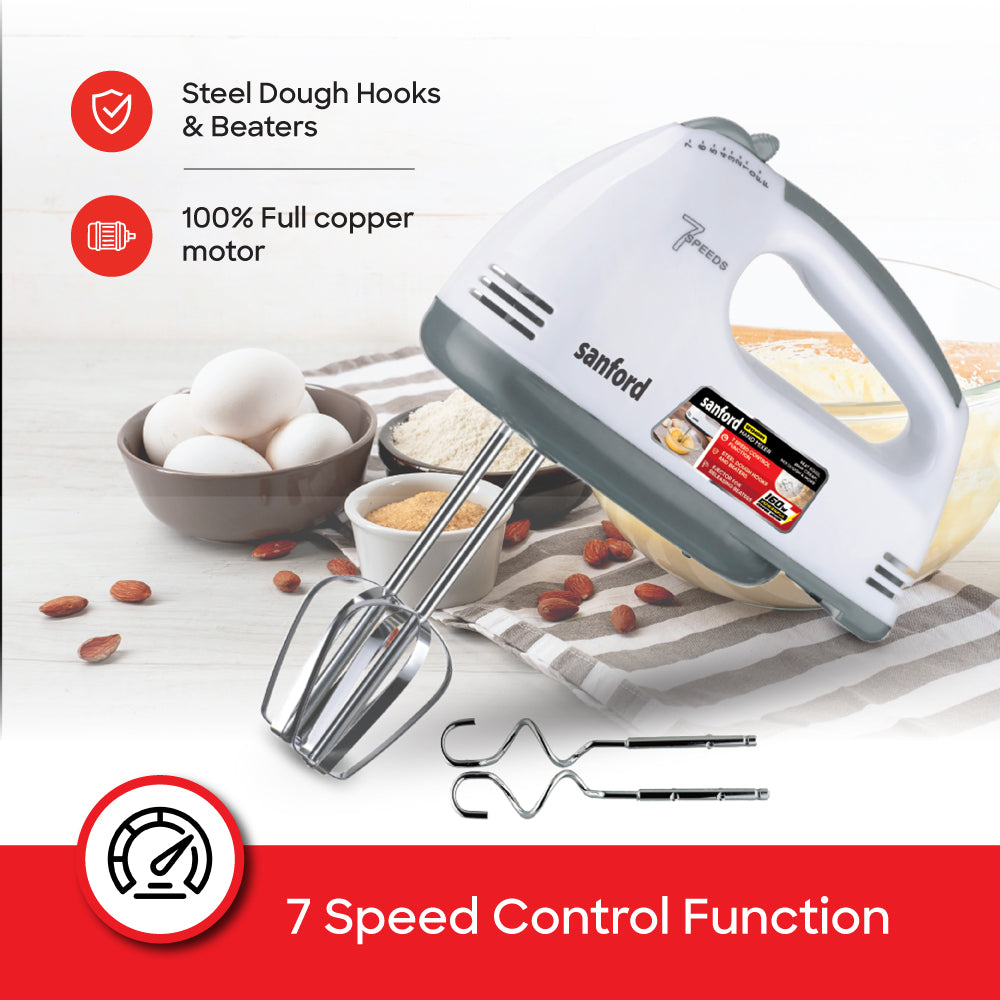 Sanford SF1340HM hand mixer ergonomic handle and grip design
