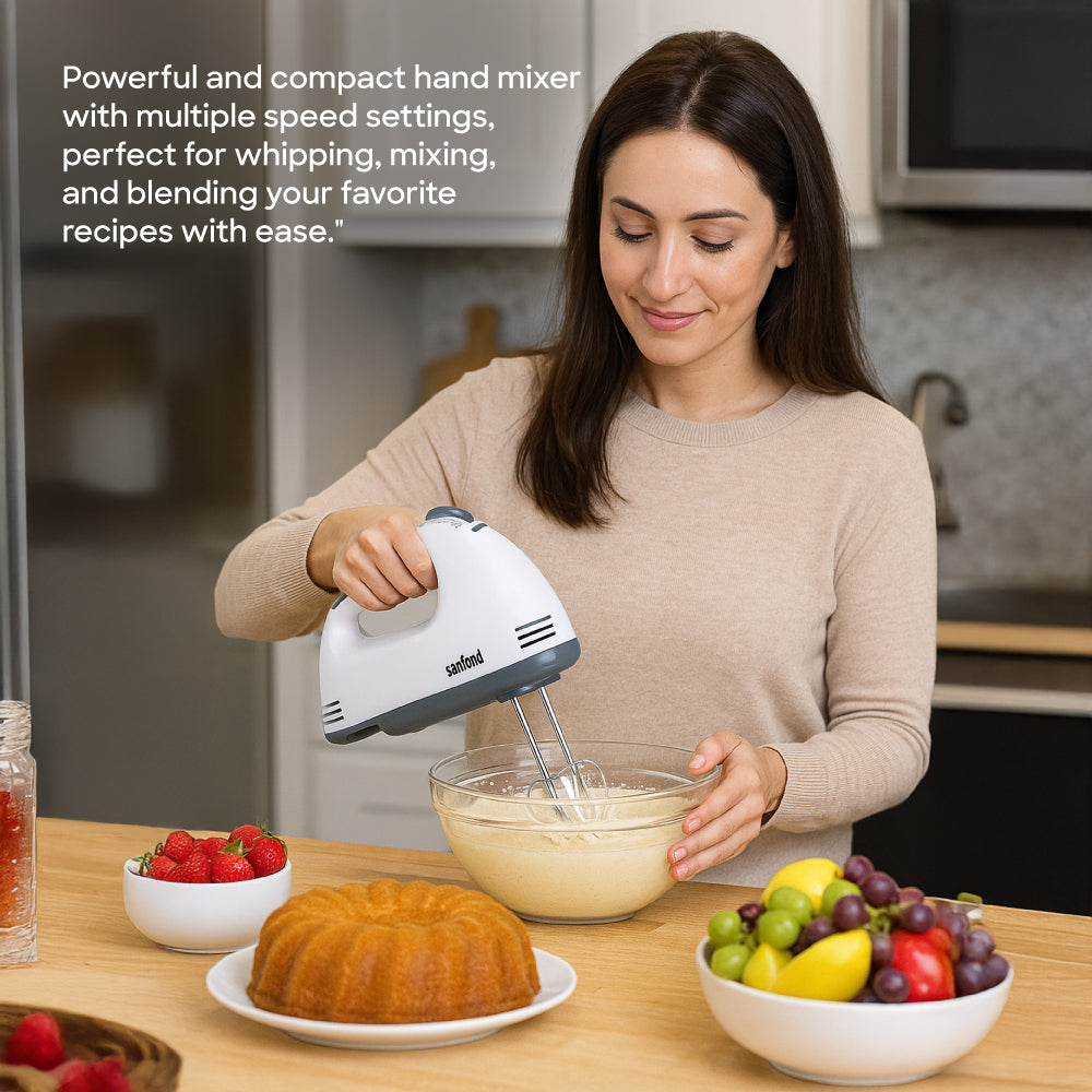 Sanford SF1340HM 160W hand mixer side angle profile