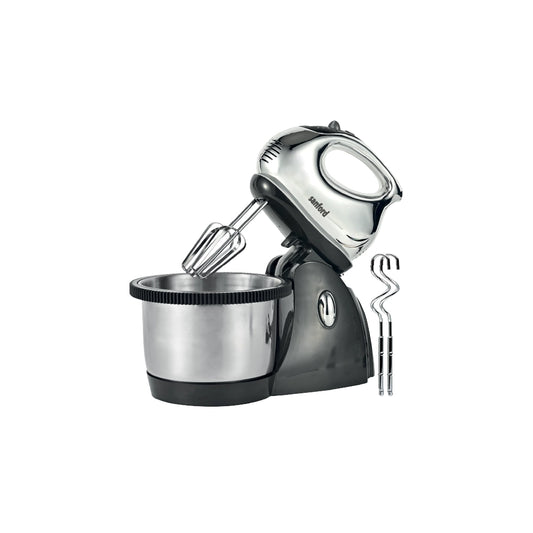 Sanford 2-in-1 Stand Mixer 300W with 2L Stainless Steel Bowl & 3-Speed Turbo - SF1354SM Sanford KSA