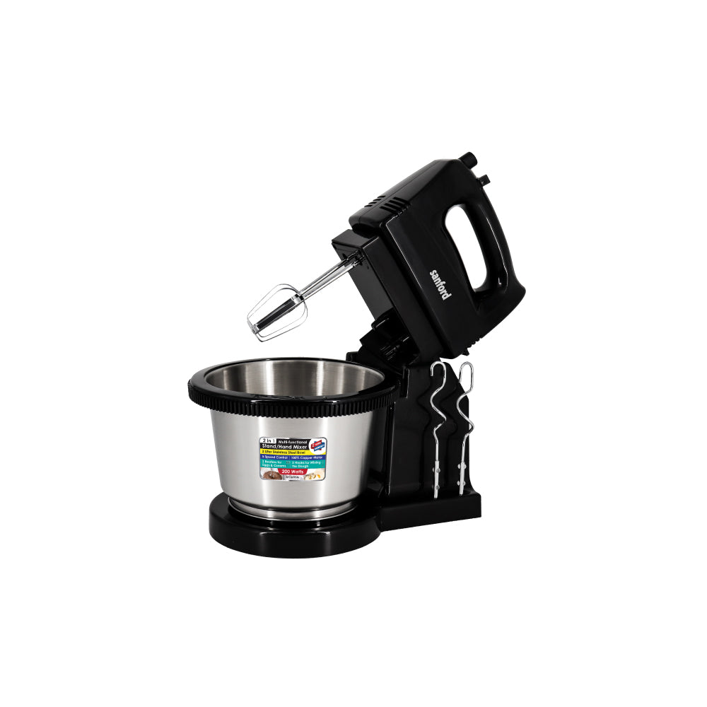 Sanford SF1359SM 2-in-1 stand mixer 200W 2L bowl main view