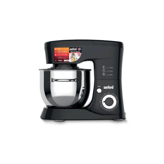 Sanford Stand Mixer 1000W with 4.5L Stainless Steel Bowl & 6-Speed Control - SF1362SM Sanford KSA