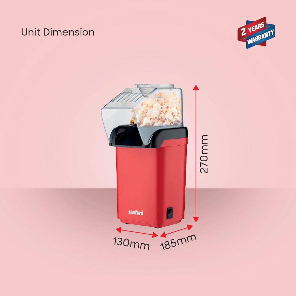 Sanford Popcorn Maker 1200W with Hot Air Circulation & 50–60g Output - SF1377PM Sanford KSA