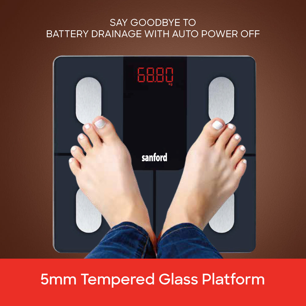 Sanford Body Fat Scale Smart 15 in One 180kg Capacity - SF1525FPS Sanford KSA