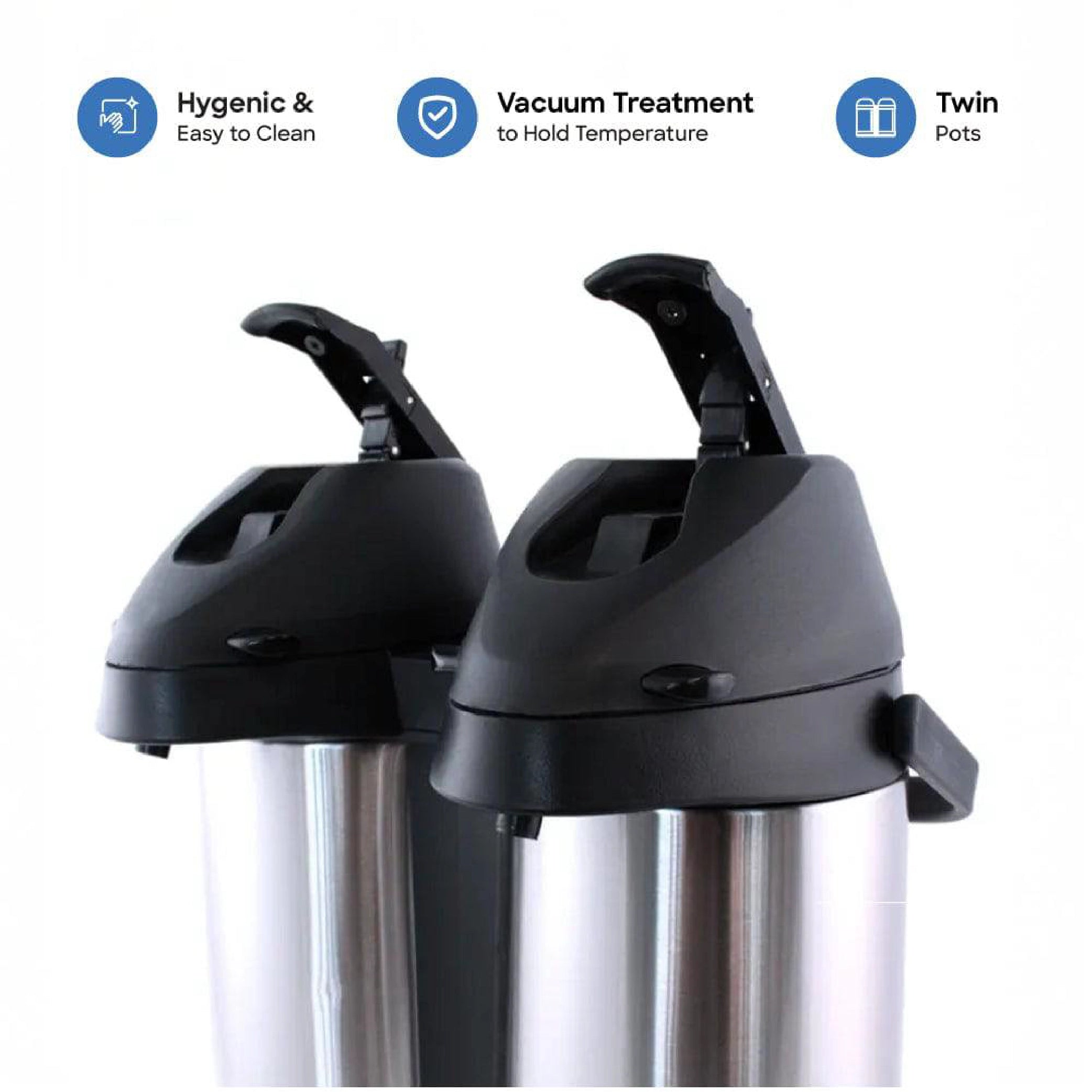 Sanford Airpot Vacuum Flask 3800ml with Unbreakable Shell, Hot & Cold Use - SF1642AVF Sanford KSA