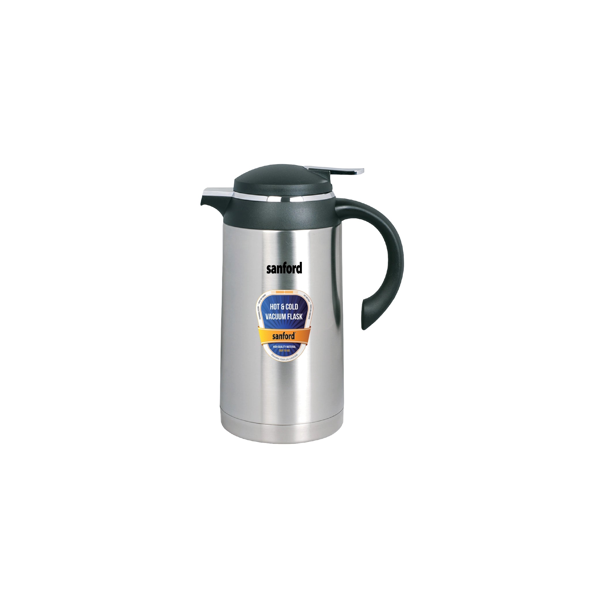 Sanford Vacuum Flask 1600ml Stainless Steel with Unbreakable Body, Hot & Cold Use - SF1664SVF Sanford KSA