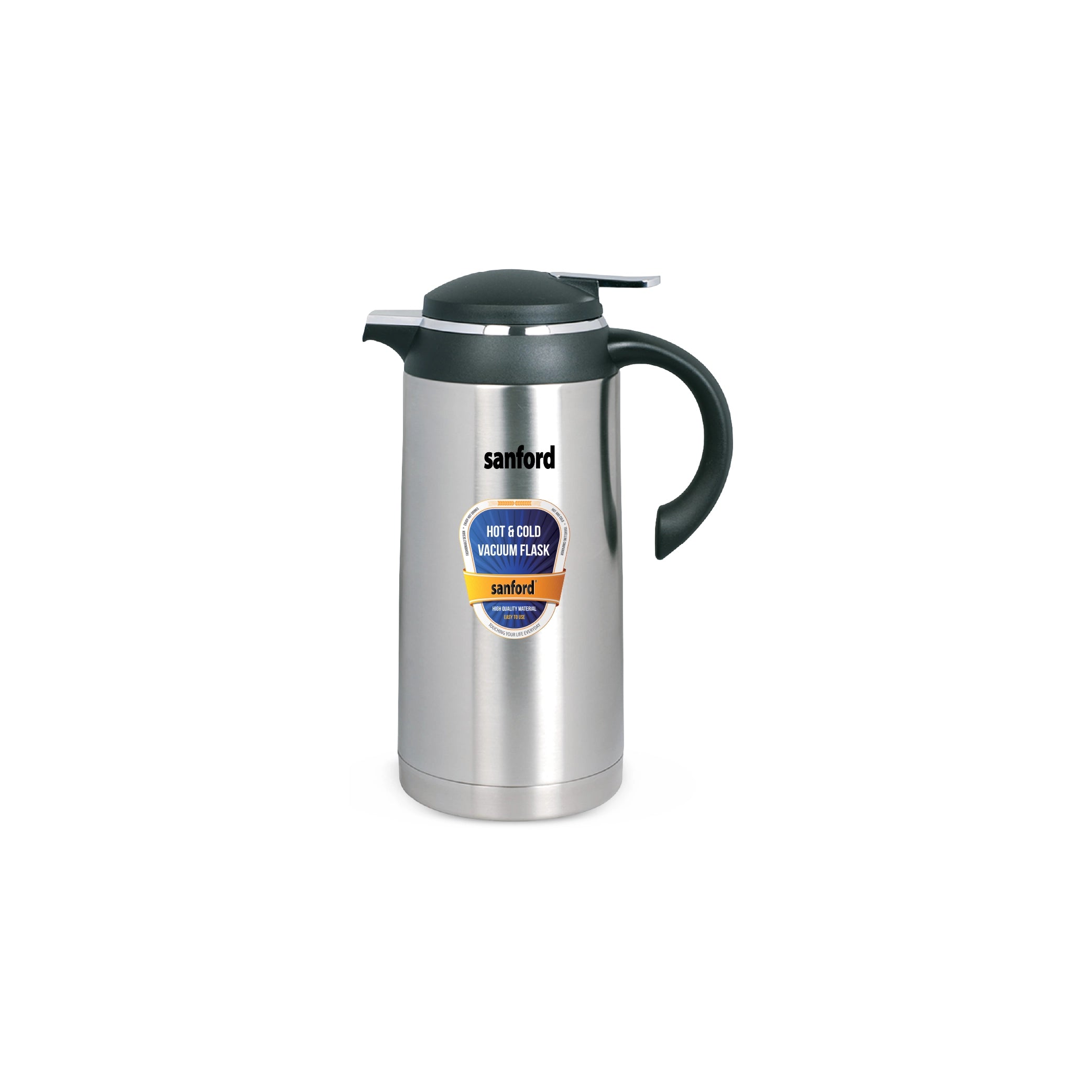 Sanford Vacuum Flask 1900ml Stainless Steel with Unbreakable Body, Hot & Cold Use - SF1665SVF Sanford KSA