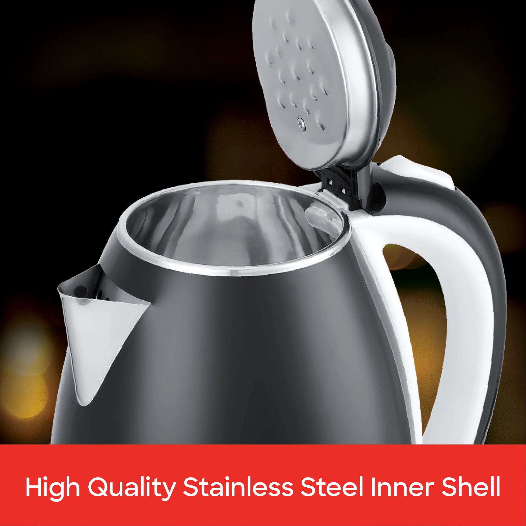 Sanford Electric Kettle with Stainless Steel Inner Shell and Cool Touch Body - SF1880EK Sanford KSA