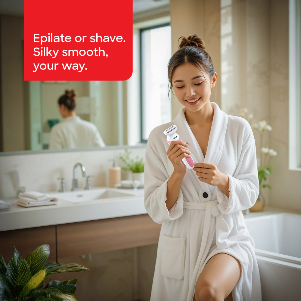 Sanford SF1924LSR shaver stainless steel blade close-up detail