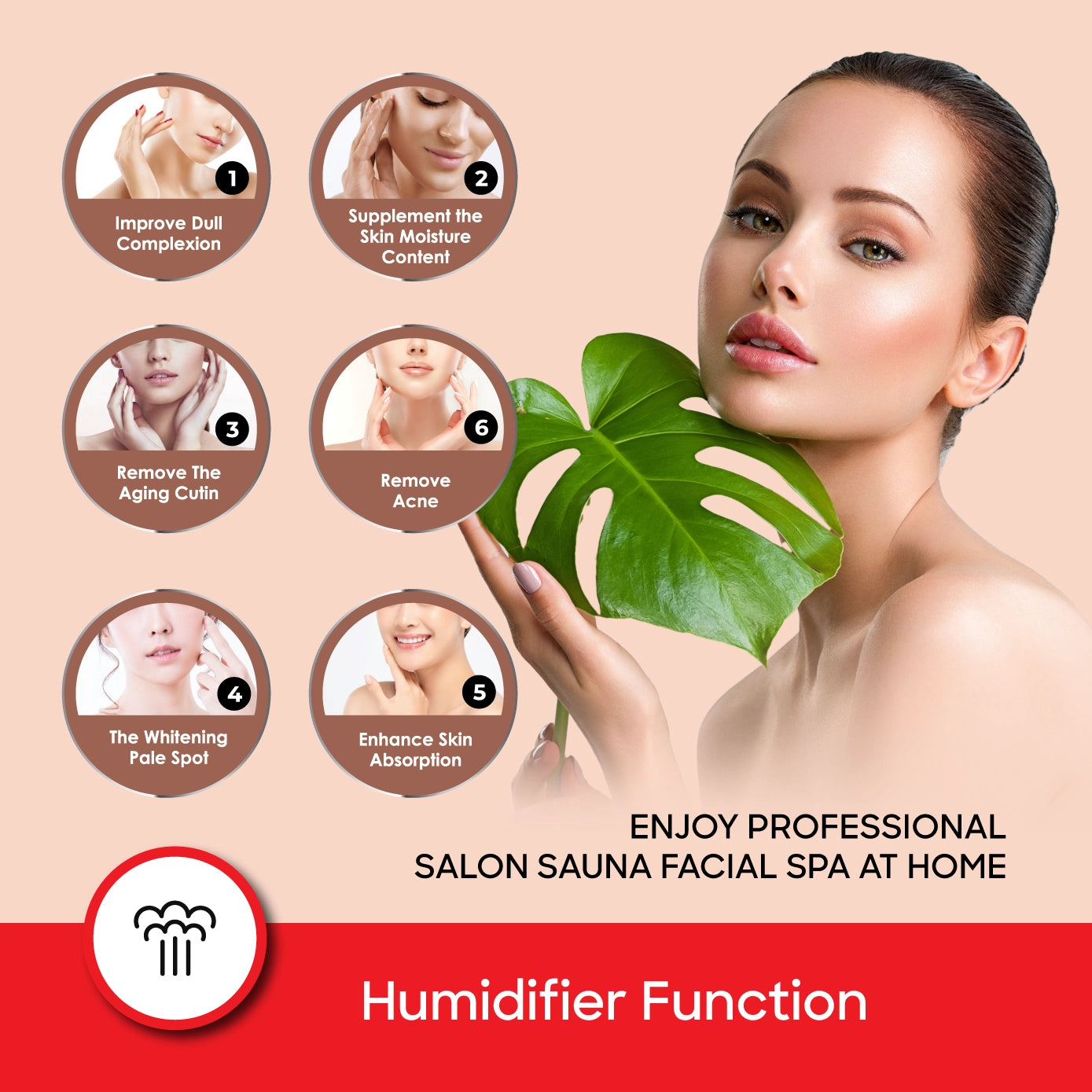Sanford Facial Sauna with Humidifier Function & Quick Steam Output - SF1947FS Sanford KSA