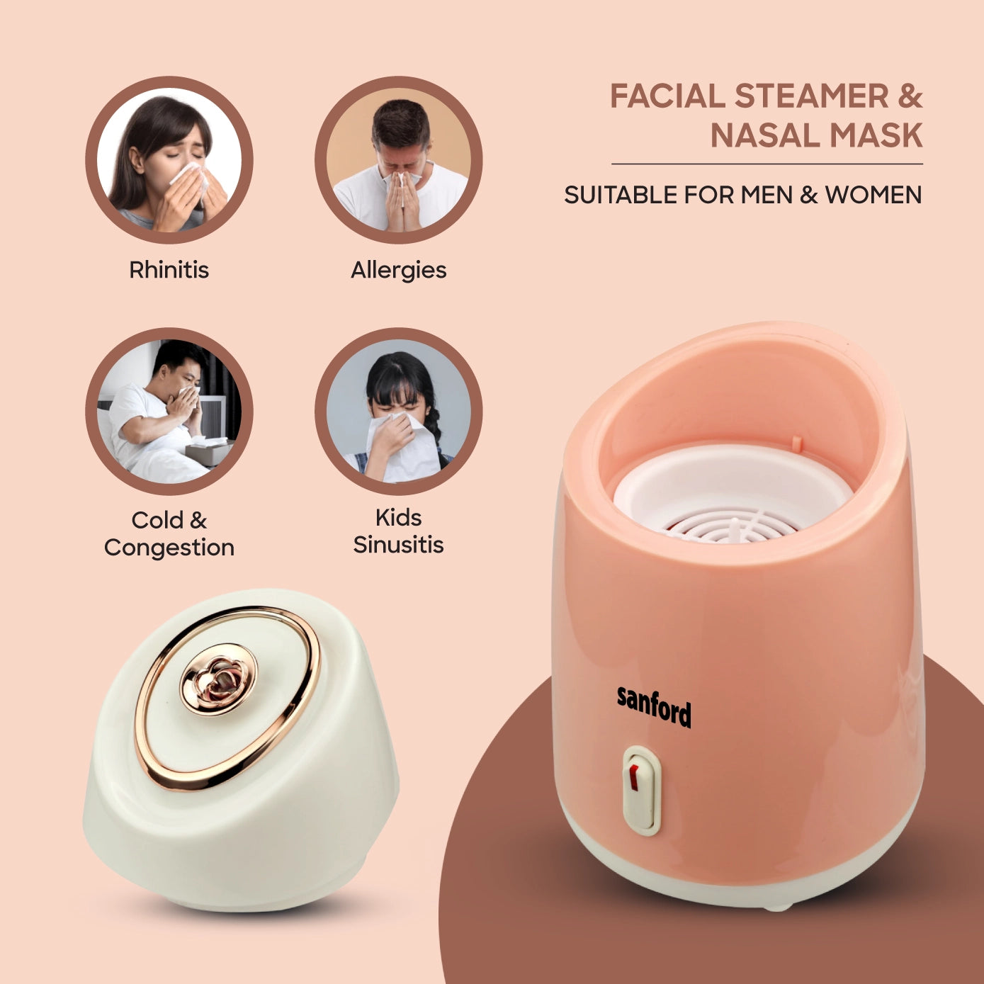 Sanford Facial Sauna with Humidifier Function & Quick Steam Output - SF1947FS Sanford KSA