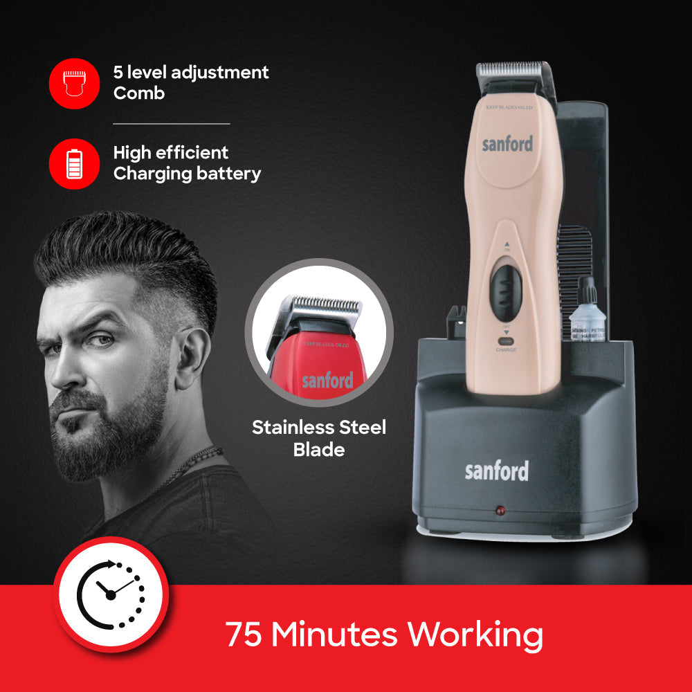 Sanford SF1950HC hair clipper stainless steel cutting blade