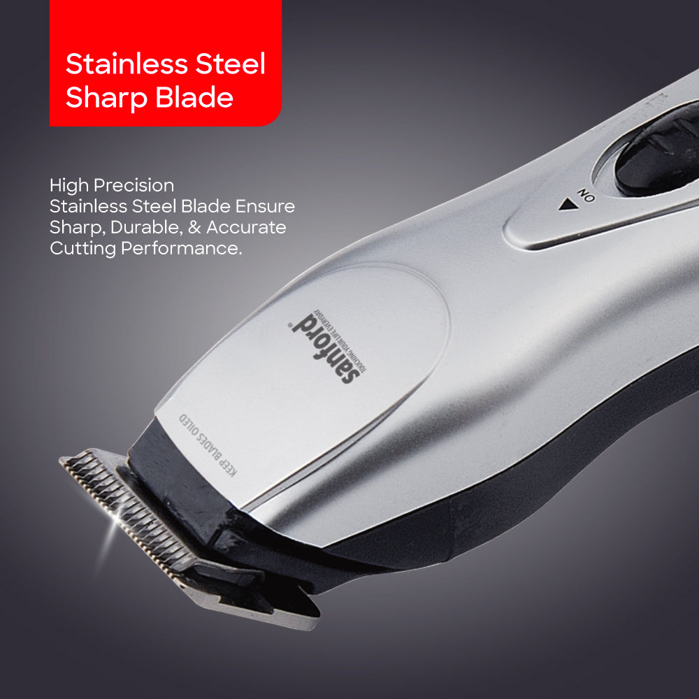 Sanford Hair & Beard Trimmer with 75 Min Runtime High-Speed Motor and Stainless Steel Grooming Blade - SF1957HC Sanford KSA