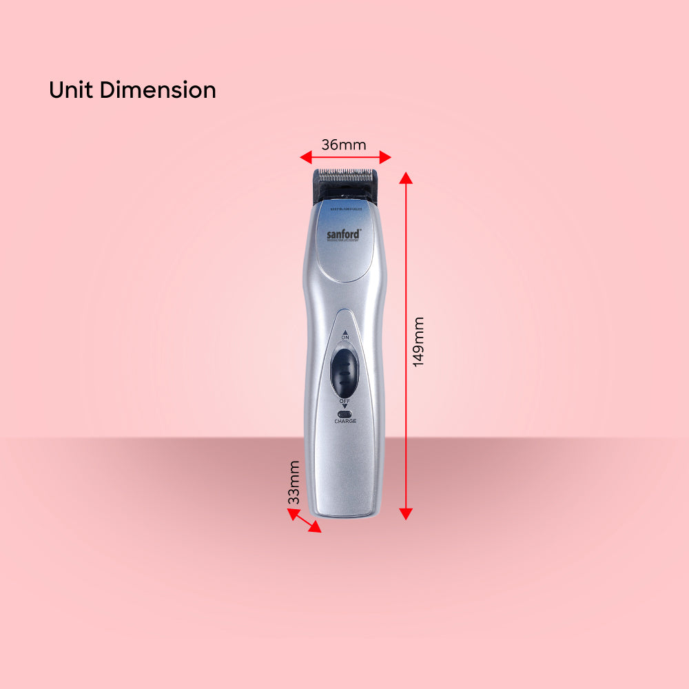 Sanford Hair & Beard Trimmer with 75 Min Runtime High-Speed Motor and Stainless Steel Grooming Blade - SF1957HC Sanford KSA
