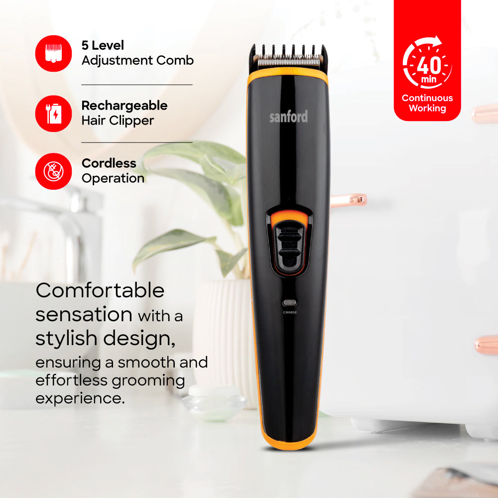 Sanford SF1968HC hair clipper 5-level adjustable comb