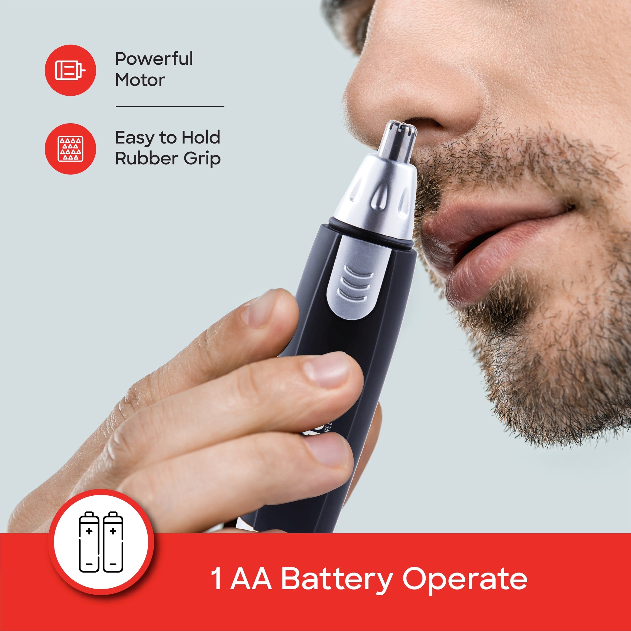 Sanford Nose & Ear Trimmer with Precision Stainless Steel Blade Compact Grooming and Easy Daily Use - SF1997NT Sanford KSA