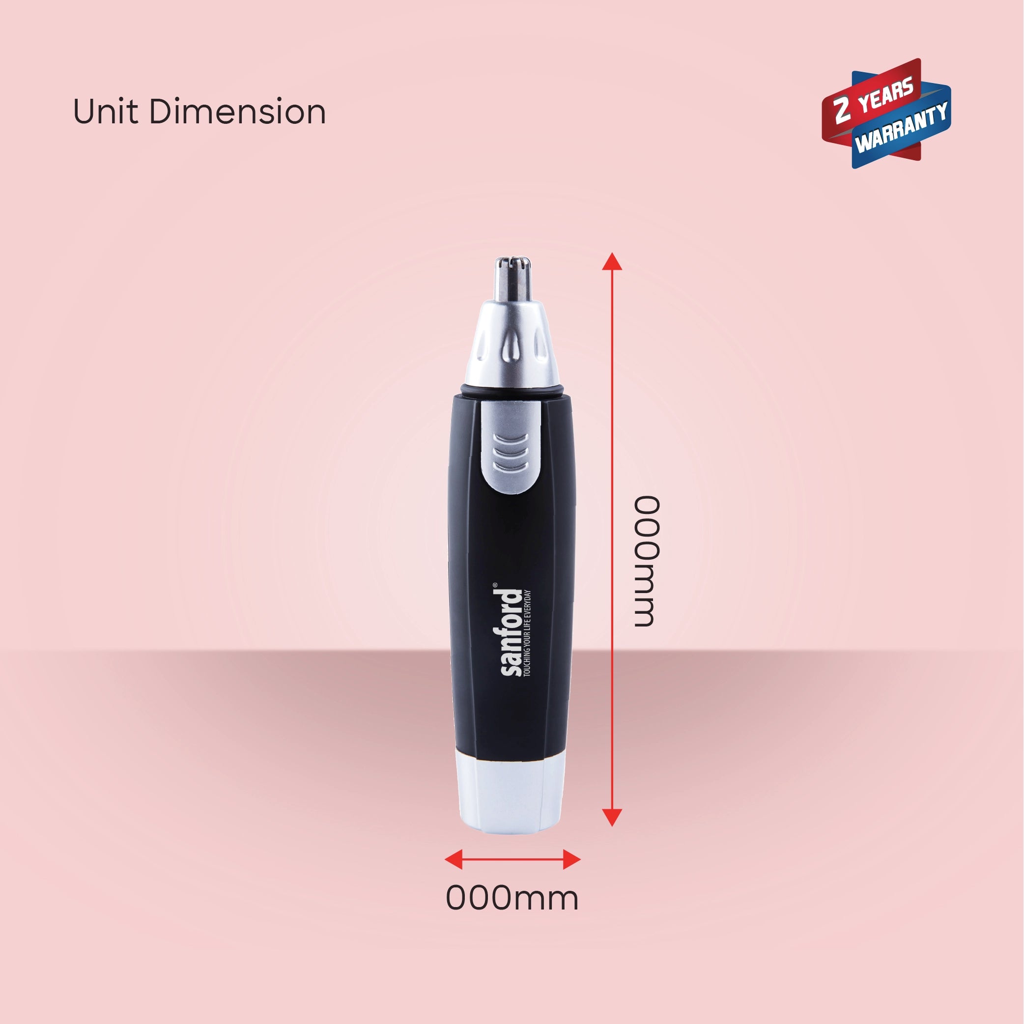 Sanford Nose & Ear Trimmer with Precision Stainless Steel Blade Compact Grooming and Easy Daily Use - SF1997NT Sanford KSA