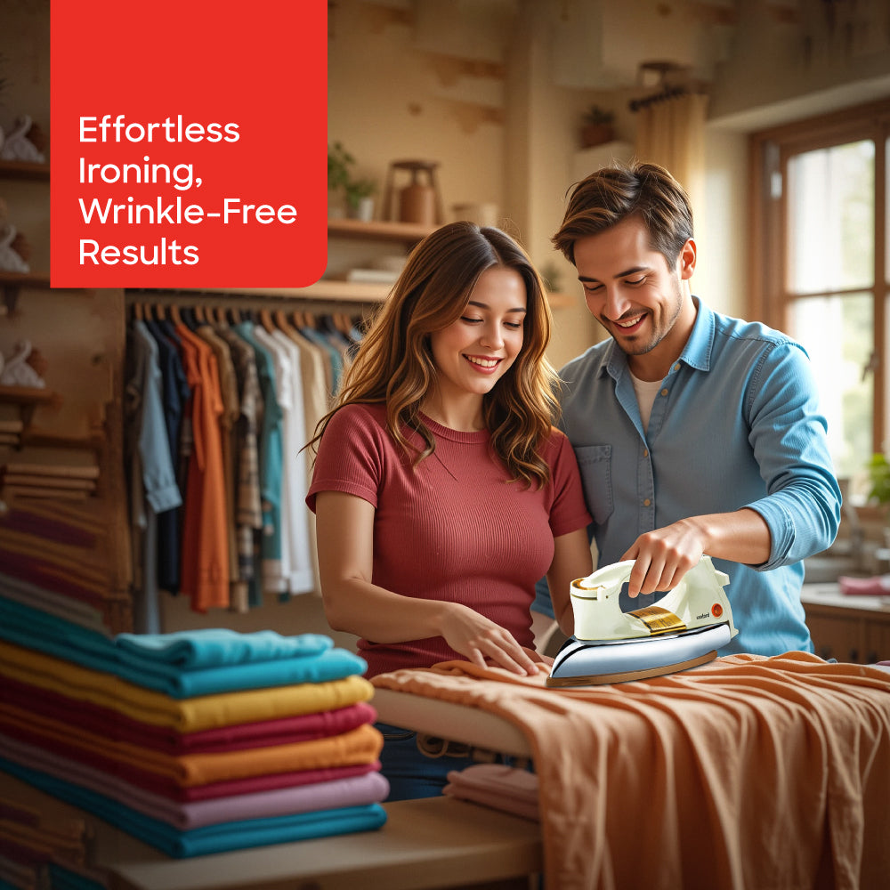 Sanford SF21DI iron golden ceramic soleplate design