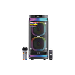 Sanford Rechargeable Portable Speaker with Wireless Mics and RGB Lights - SF2257RPS