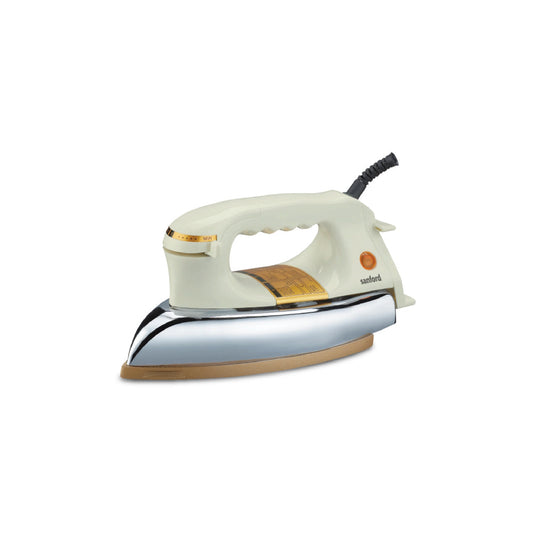 Sanford Dry Iron 1200W Heavy Weight with Golden Ceramic Soleplate and Smooth Glide Control - SF22DI Sanford KSA