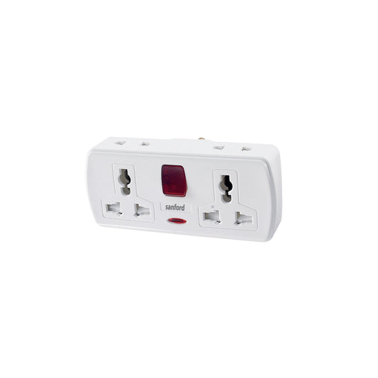 Sanford 2-Way Universal Extension Socket Power Adaptor with LED Switch - SF2300ES Sanford KSA
