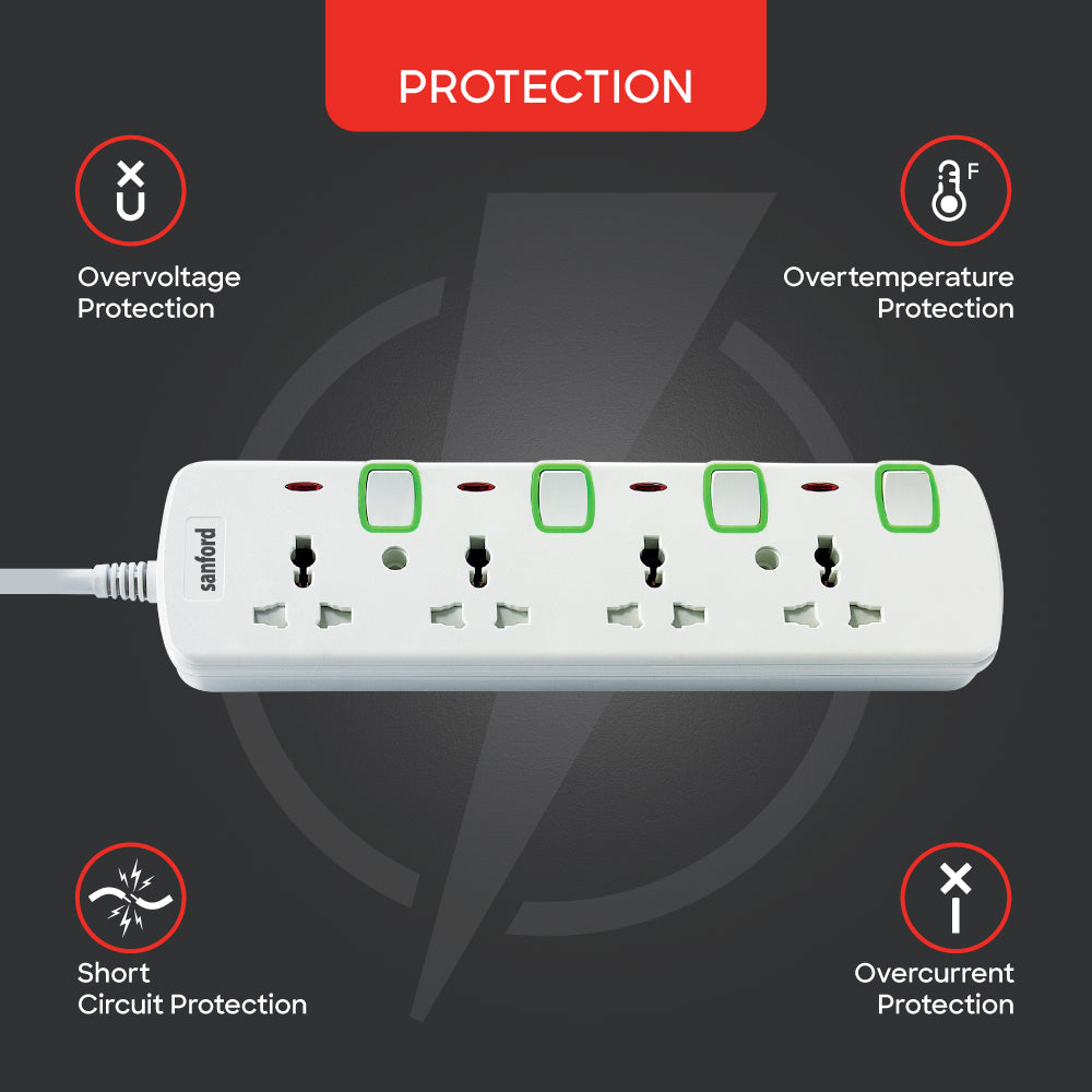 Sanford SF2302ES extension socket 3 meter cable length