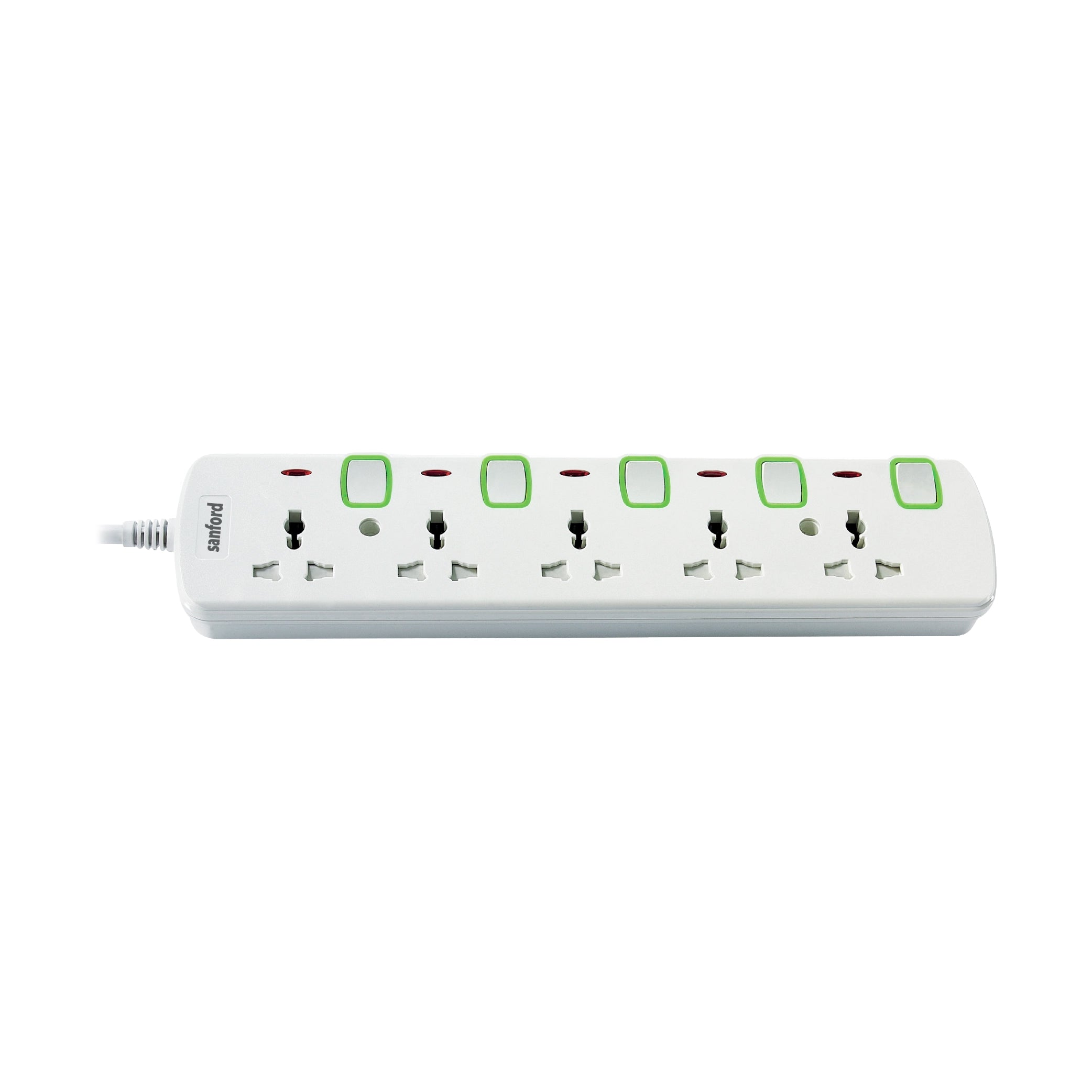 Sanford 5-Way Universal Extension Socket with Switches and 5 Meter Cable - SF2303ES Sanford KSA