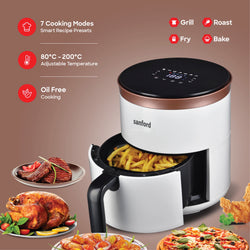 Sanford 4.0L Air Fryer with LED Display, 7 Preset Cooking Modes and 1200W Power - SF2455AF