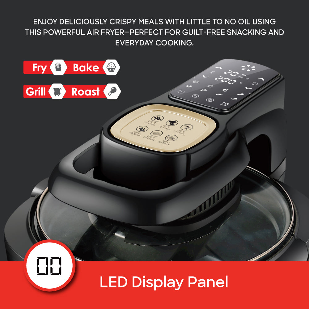 Sanford SF2456AF air fryer LED touch display close-up