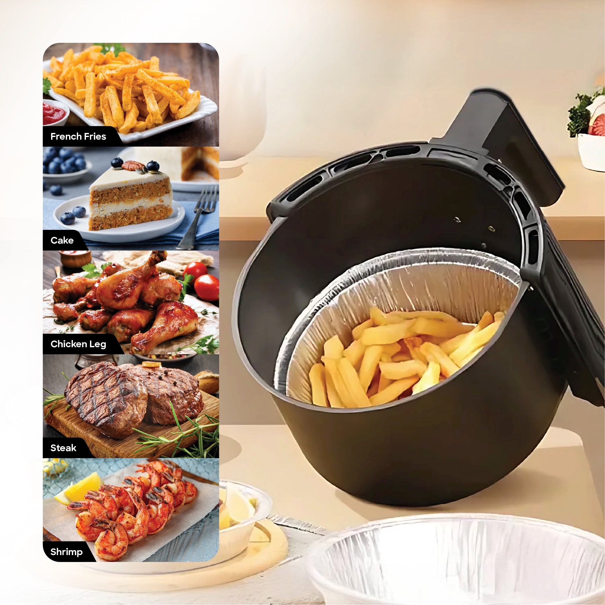 Sanford 3.5L Air Fryer with 5 Preset Cooking Modes and 1400W Power - SF2457AF Sanford KSA