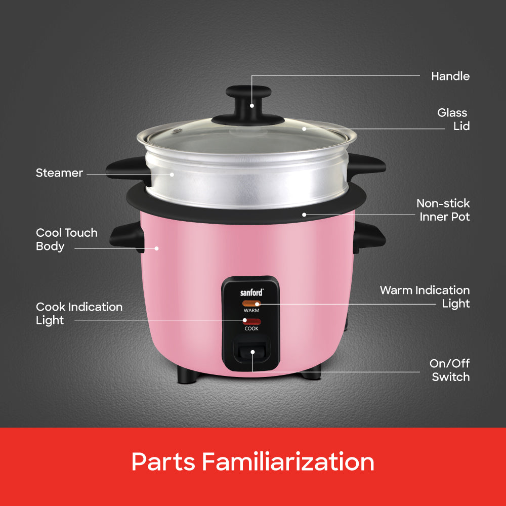 Sanford SF2511RC rice cooker in use demonstration