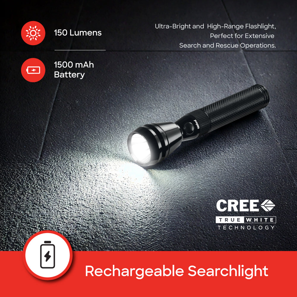 Sanford SF2637SL 5W flashlight CREE beam side profile