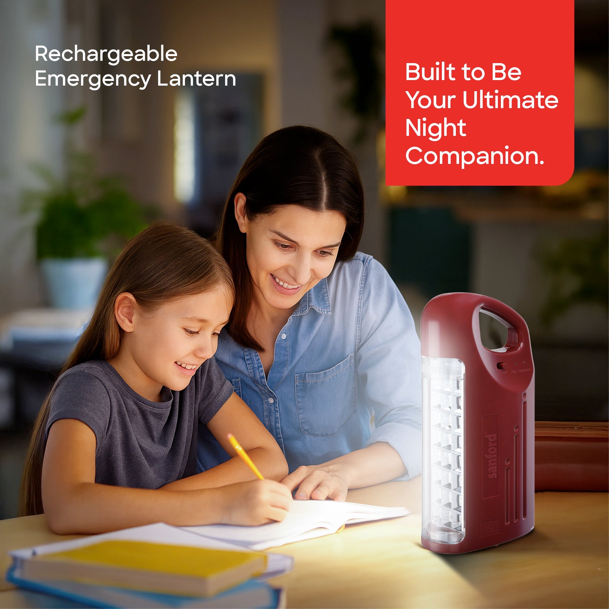 Sanford Rechargeable Emergency Lantern 24 LED 5W 430 Lumens with 60H Backup - SF2716EL Sanford KSA
