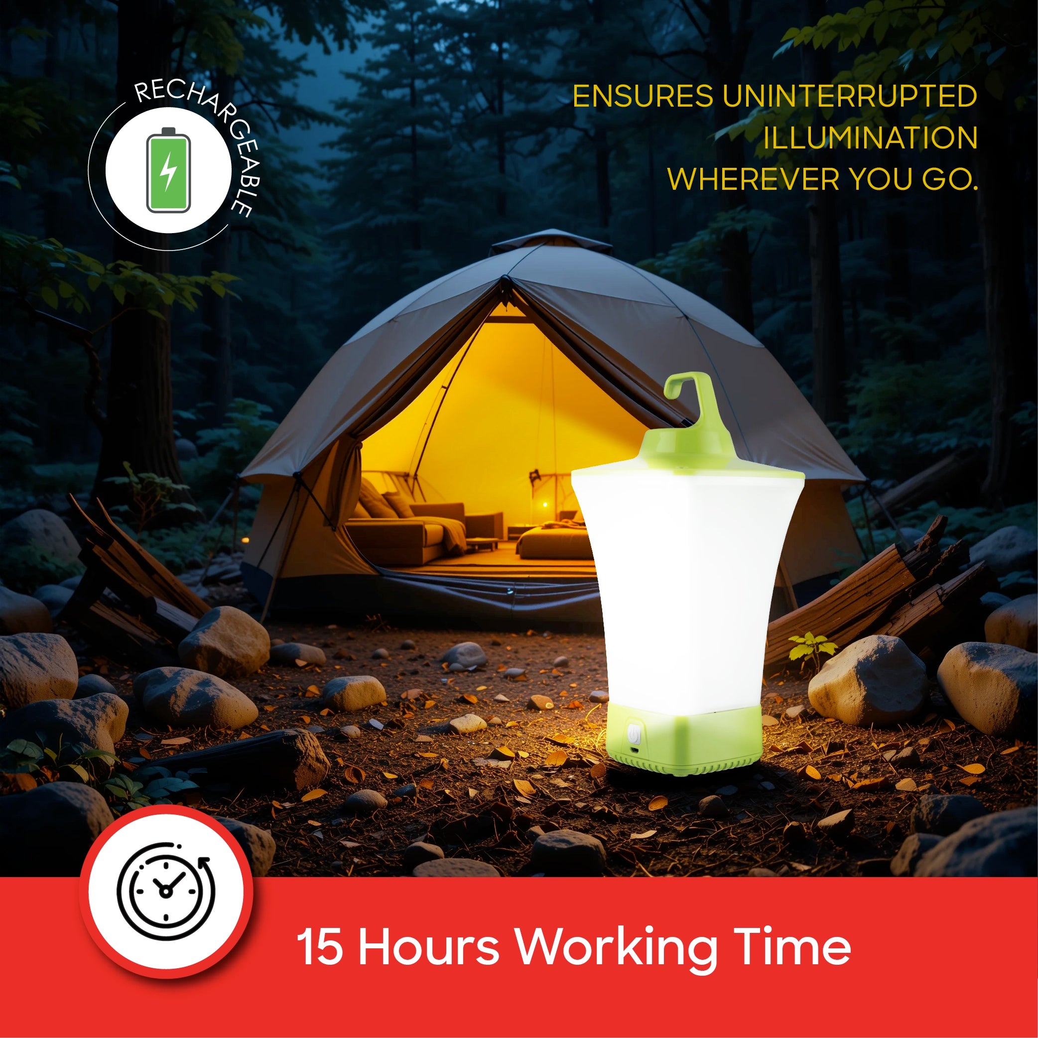 Sanford Rechargeable Camping Emergency Lantern 46 LED with Long Backup - SF2723EL Sanford KSA