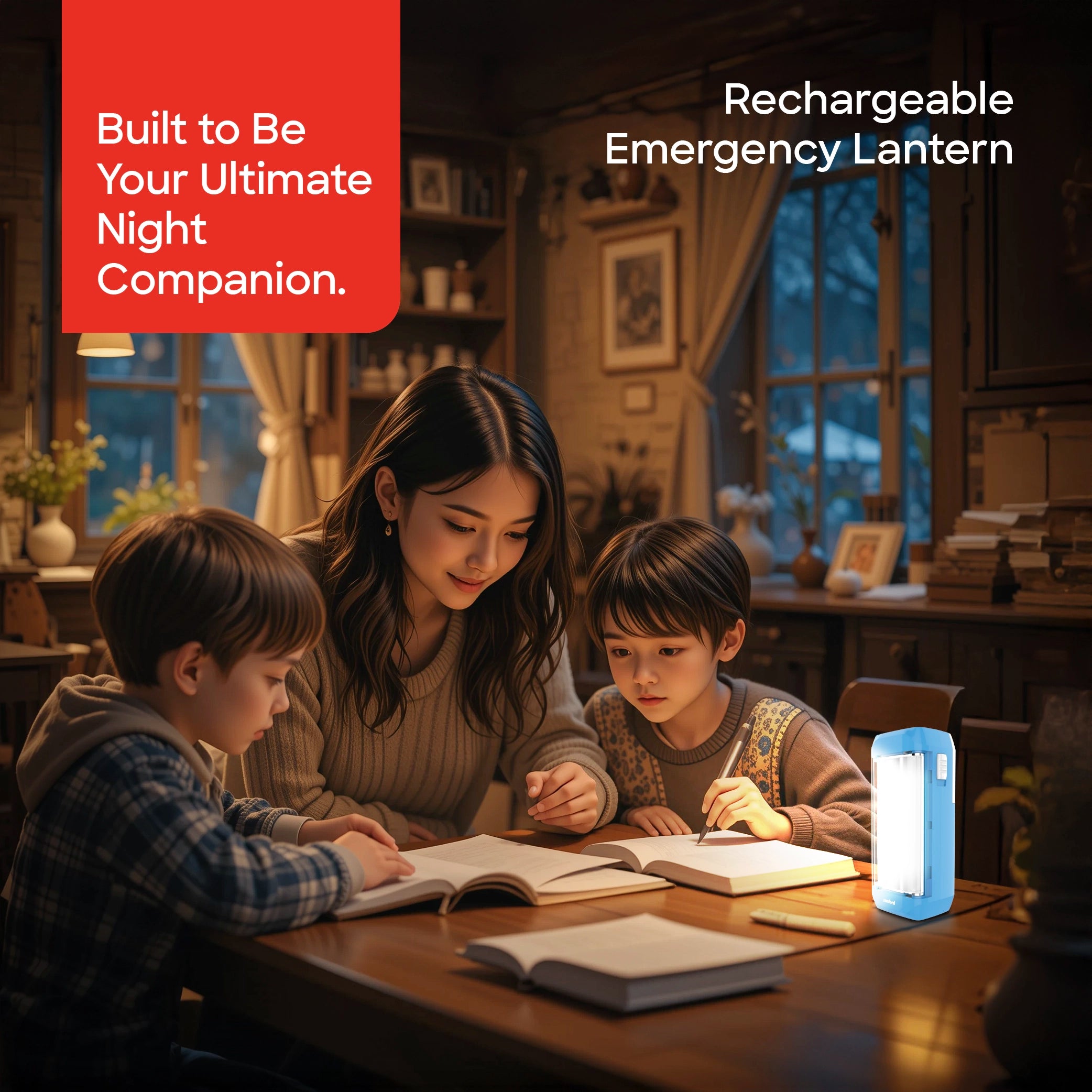Sanford Rechargeable Emergency Lantern 16 SMD LED with 9H Backup Compact Design - SF2730EL