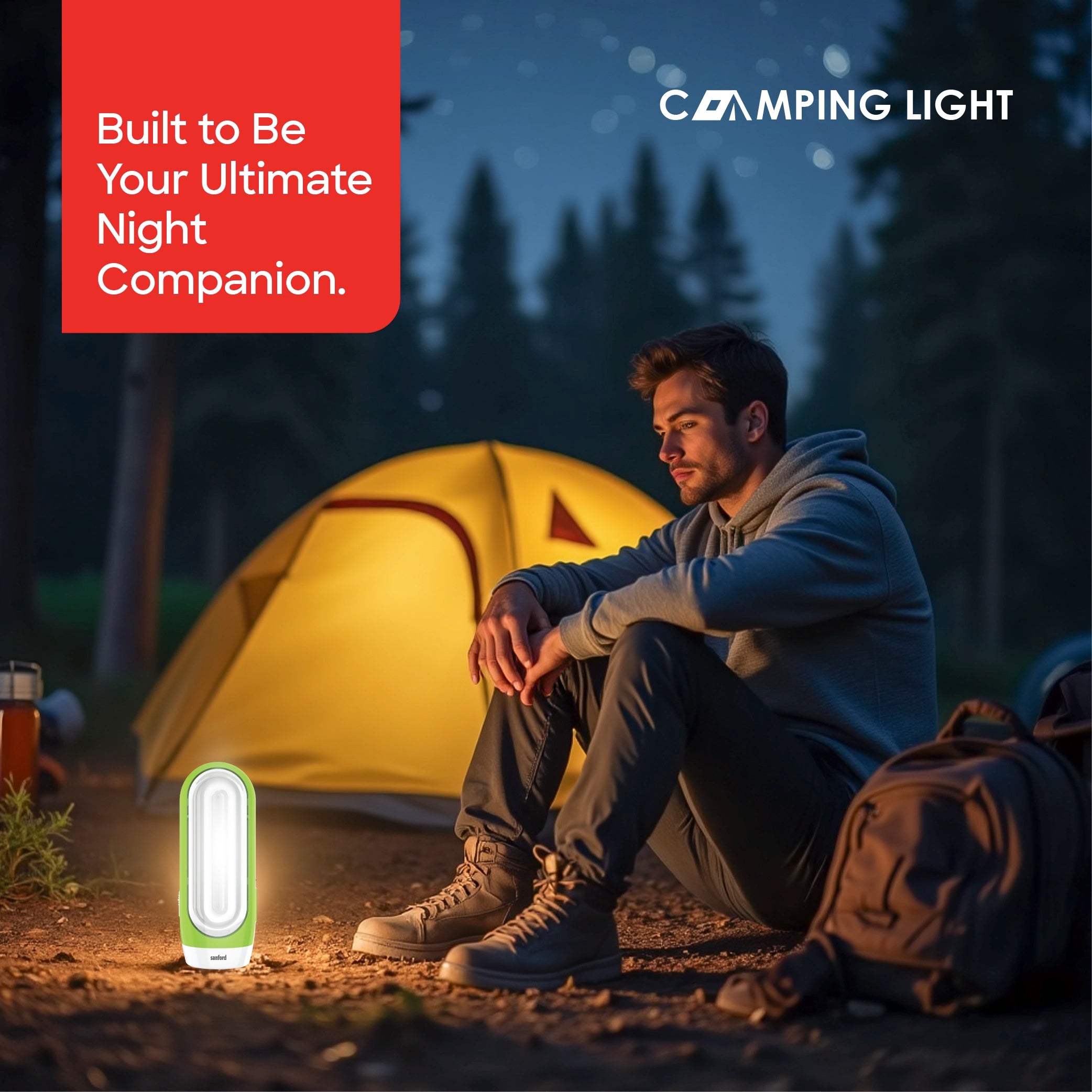 Sanford 2-in-1 Rechargeable LED Emergency Light Torch with 4H Backup Portable - SF2733EL