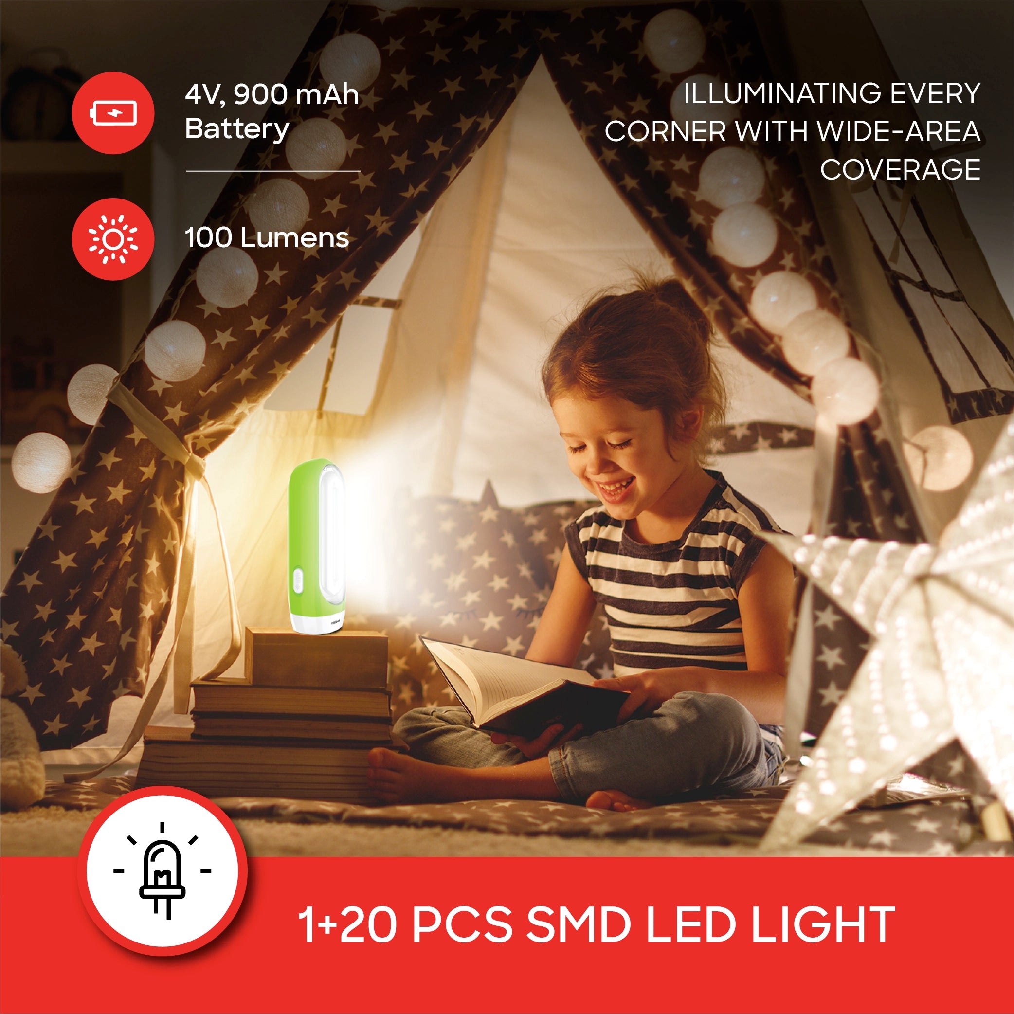 Sanford 2-in-1 Rechargeable LED Emergency Light Torch with 4H Backup Portable - SF2733EL Sanford KSA