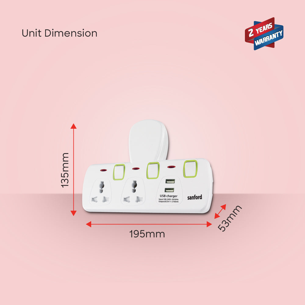 Sanford SF286ADP 2-way USB adaptor in use demonstration