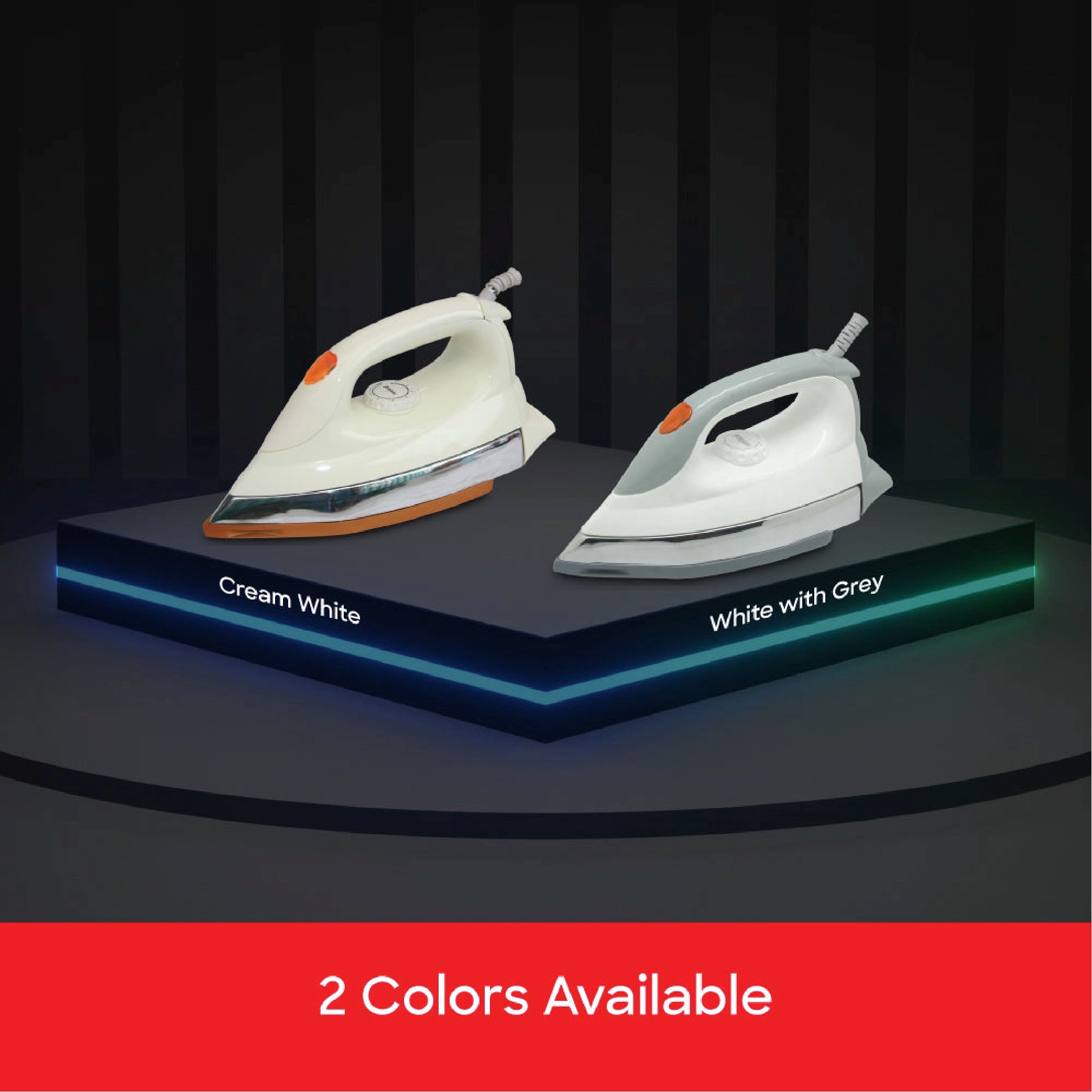 Sanford Dry Iron 1200W Heavy Weight with Non-Stick Ceramic Soleplate and 6-Level Temperature Control - SF28DI Sanford KSA