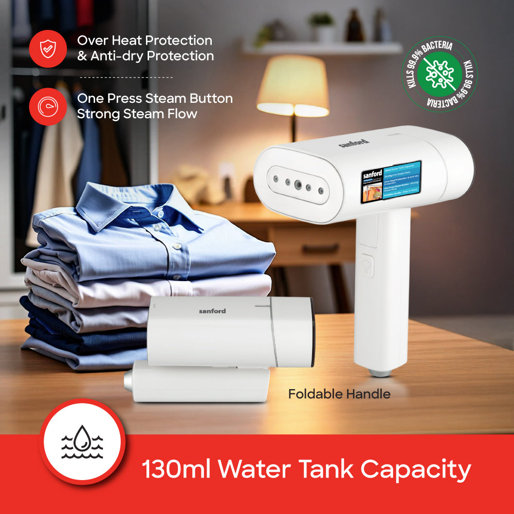 Sanford SF2902GS 1300W garment steamer 130ml water tank